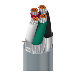 Belden Analog Audio Cable 2 Pair Install Individually Screened with 1 Drain Wire Twisted 22AWG Chrome - 305m